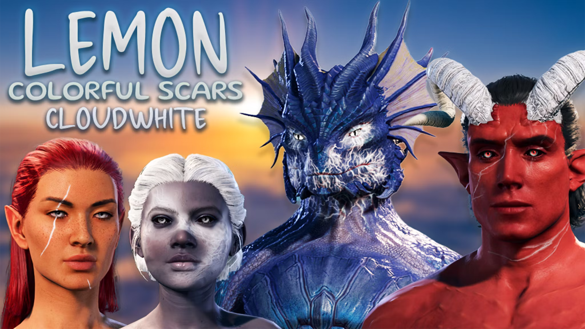 柠檬多彩疤痕：云白 (Lemon Colorful Scars: CloudWhite)