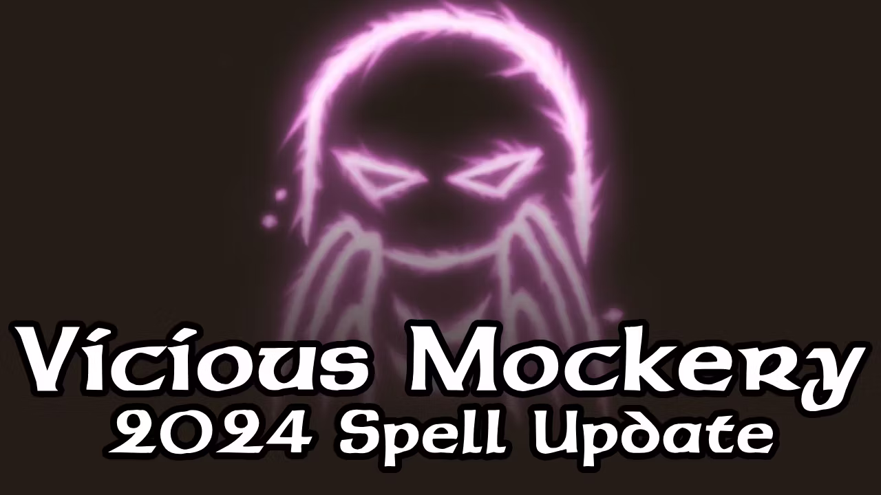 恶毒嘲讽 – 2024 年玩家手册版 (Vicious Mockery – 2024 Player’s Handbook Version)