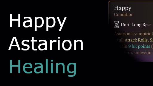快乐阿斯塔里安治疗 (Happy Astarion Healing)