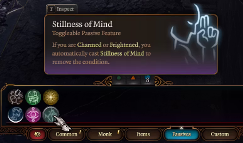 心灵宁静（可切换） (Stillness of Mind (Toggleable))