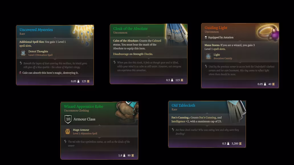 更多巫师角色扮演物品 (More Wizard RP items)