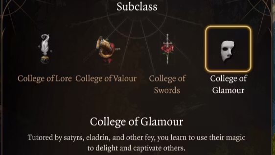 5e 魅力吟游诗人副职业 (5e Glamour Bard Subclass)