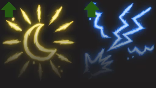 月光术和召唤闪电增益 (Moonbeam and Call lightning buff)