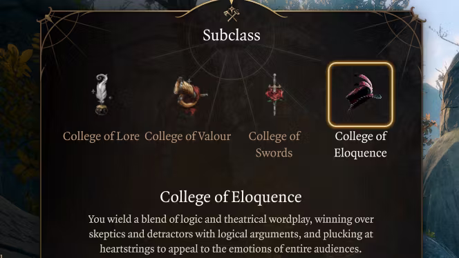 5e 魔法师吟游诗人口才流派 (5e Eloquence Bard Subclass)