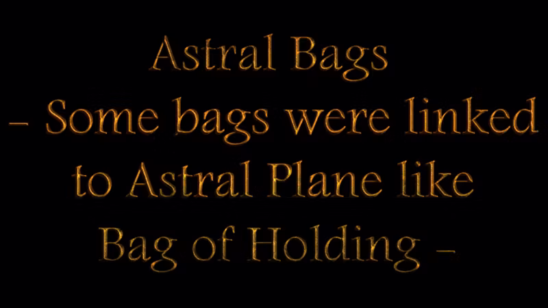 星界袋 (Astral Bags)