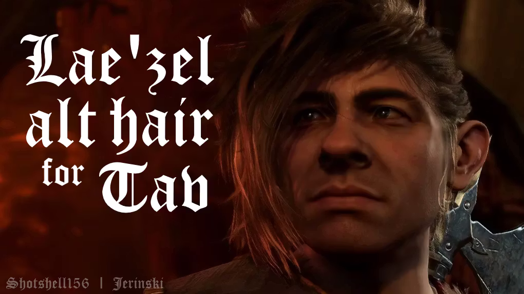 Lae’zel 高级发型 for Tav (Lae’zel Alt Hair for Tav)