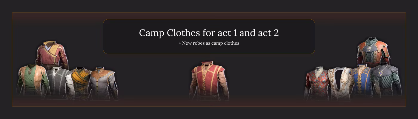 第一章和第二章营地服装 (Camp Clothes For Act1 and Act2)