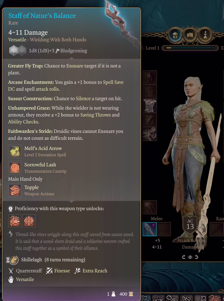 全能德鲁伊法杖 [P8兼容，教程关卡内] (Omni Druid Staff [In Tutorial Chest -P8 compatible)