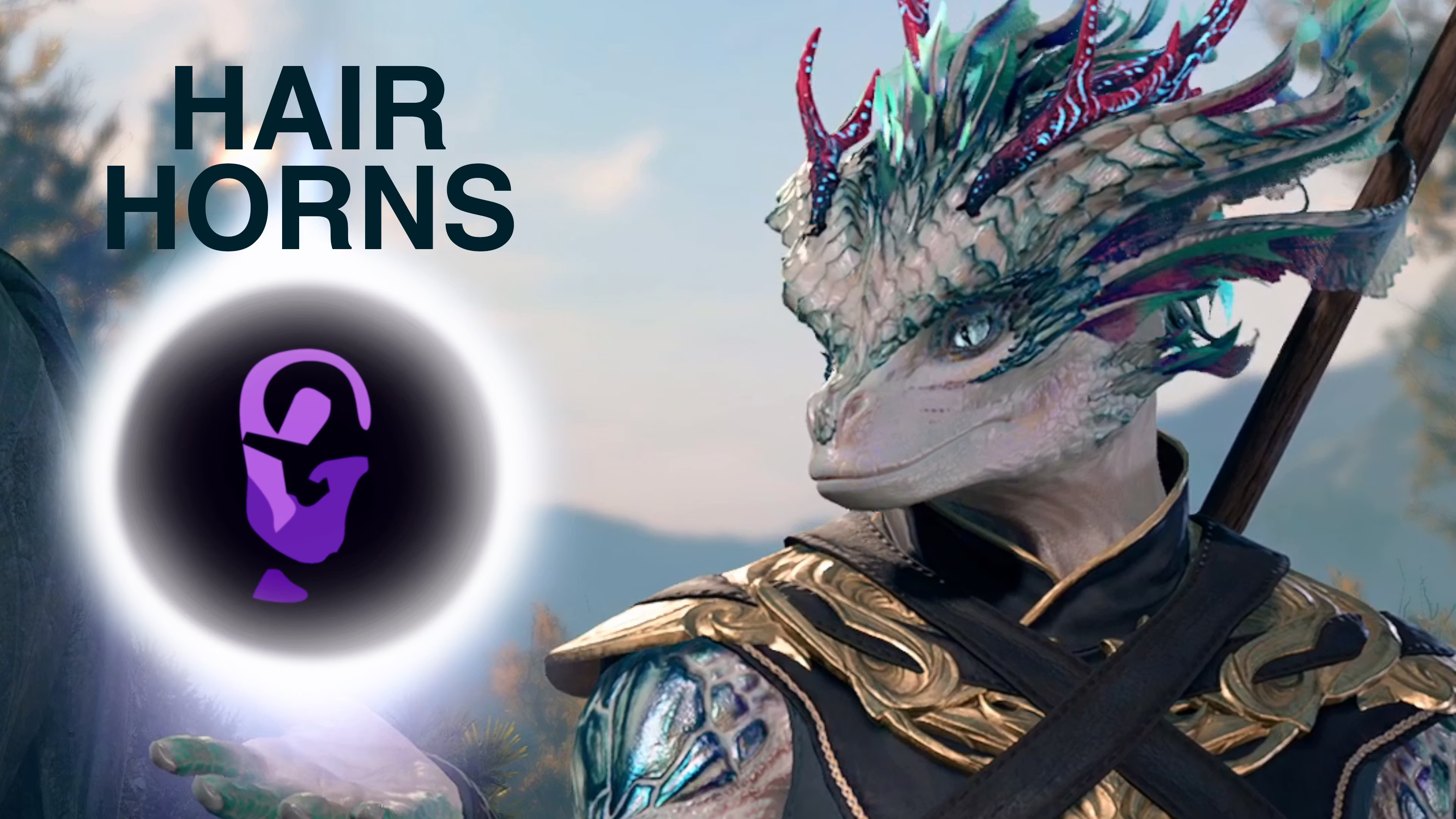 龙裔额外选项卡 – 角和头发 (Dragonborn Extra Tabs – Horns and Hair)