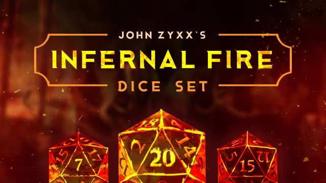 约翰·齐克斯的地狱火焰骰子套装 (John Zyxx’s Infernal Fire Dice Set)