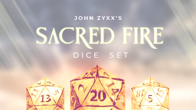 约翰·齐克斯的神圣火焰骰子套装 (John Zyxx’s Sacred Fire Dice Set)