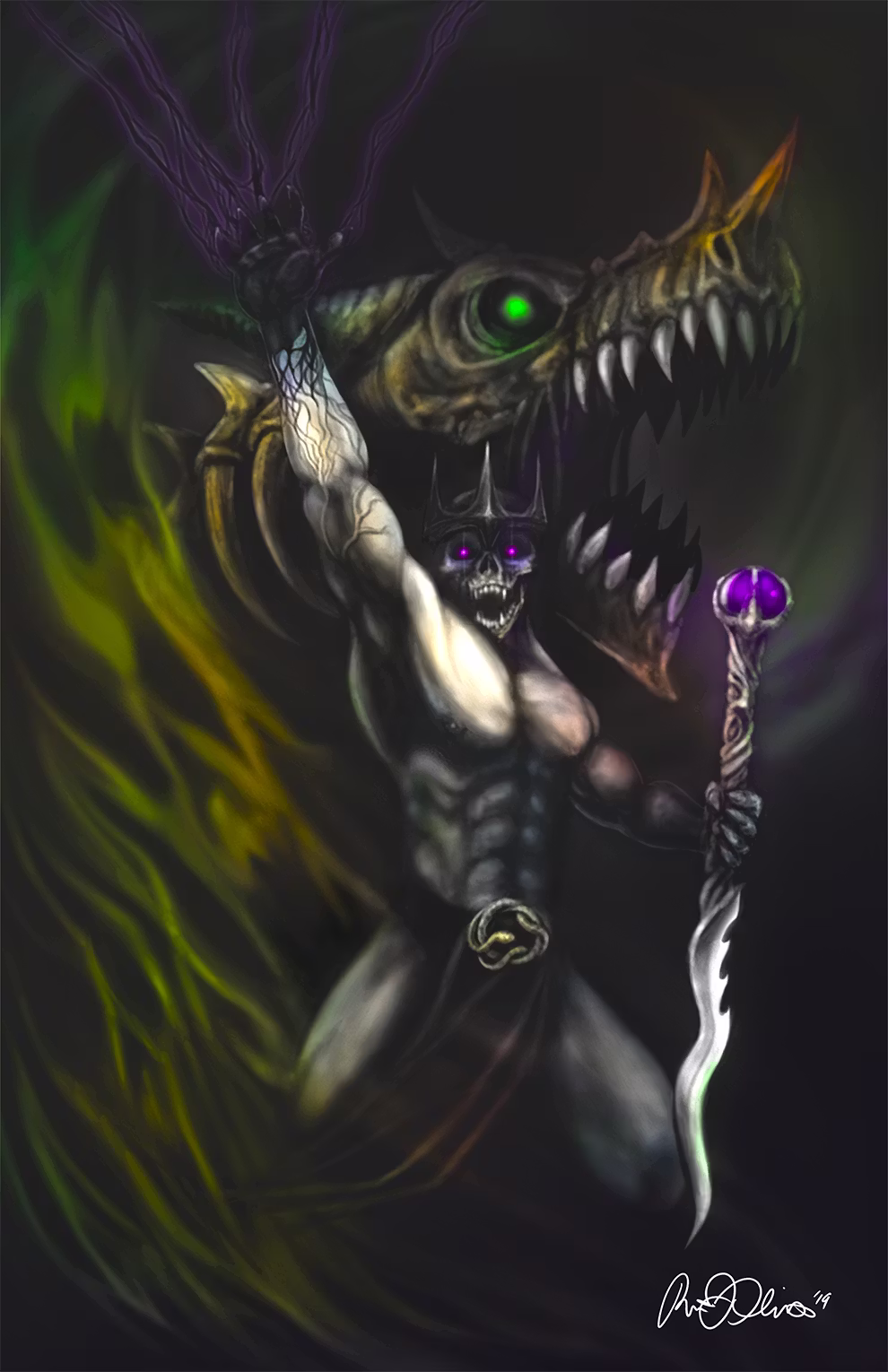 收割者的暗骑士与死灵法师 (Reaper’s Shadowknight and Necromancer)