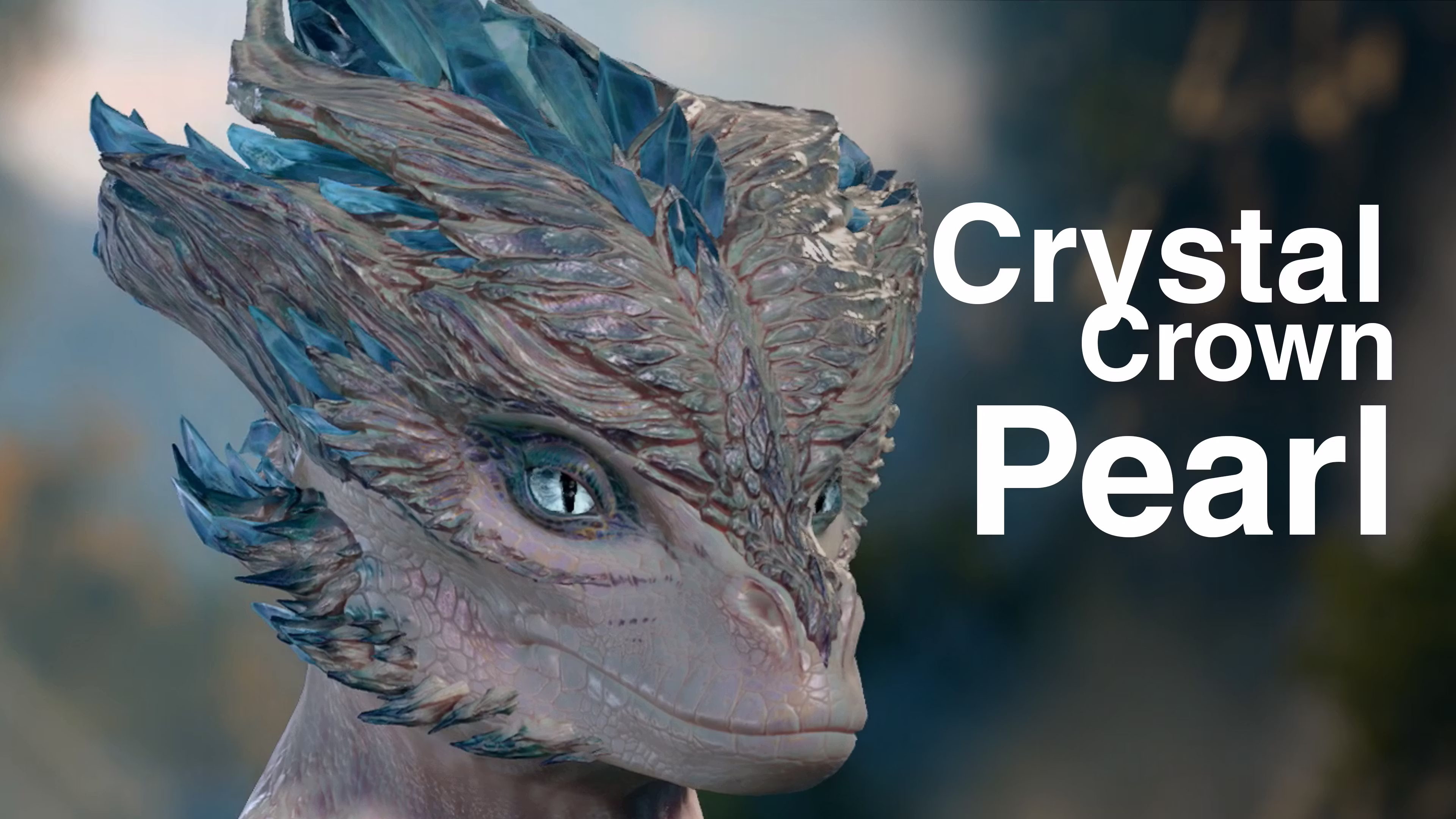 水晶王冠珍珠 – 宝石龙裔 CC (Crystal Crown Pearl – Gem Dragonborn CC)