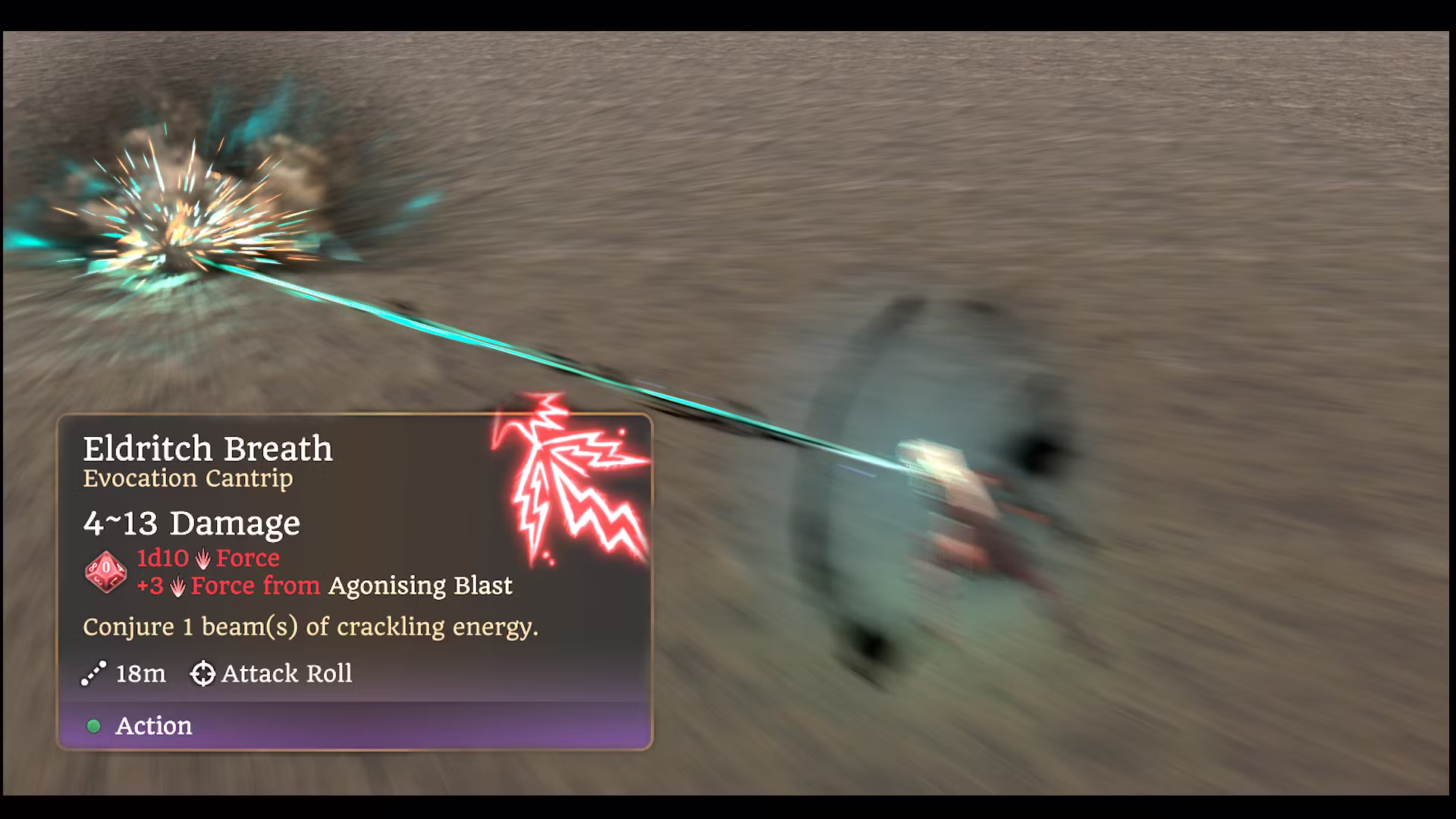 带有吐息动画的以太射线 (Eldritch Blast with Breath Animation)