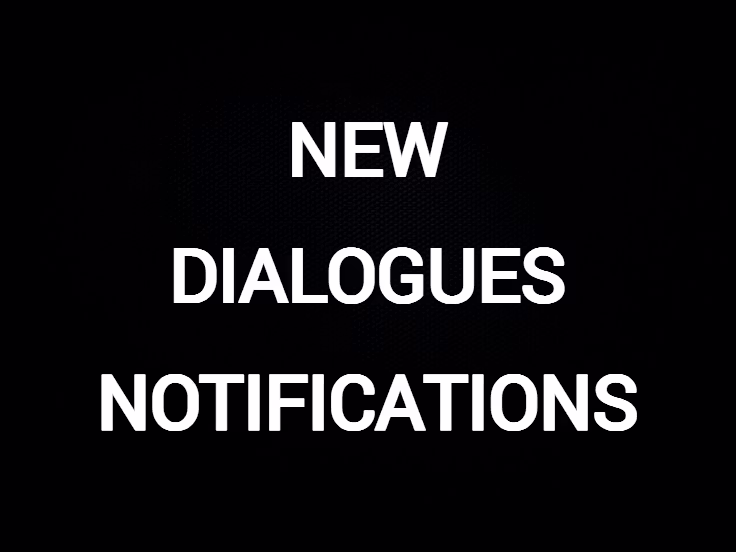 新的对话通知（主题问候） (New dialogues notifications (topical greetings))