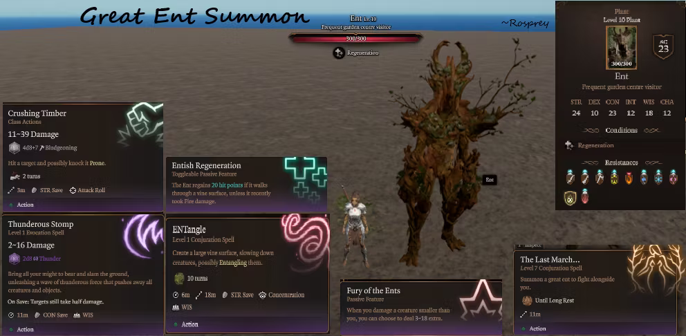 恩特召唤 – 恩特召唤戒指 (Ent Summon – Ring of Ent Summoning)