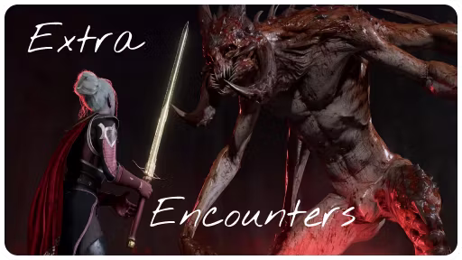 额外遭遇战和小头目 (Extra encounters and Minibosses)