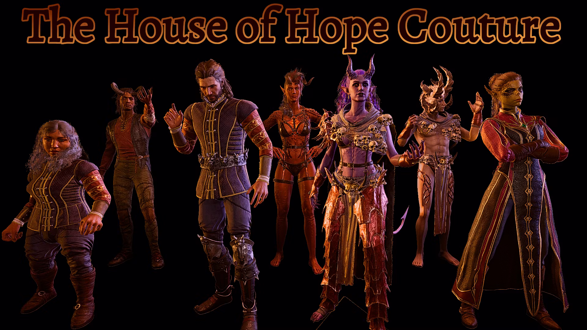 希望之屋时装 – 拉斐尔服装 (The House Of Hope Couture – Raphael Outfits)