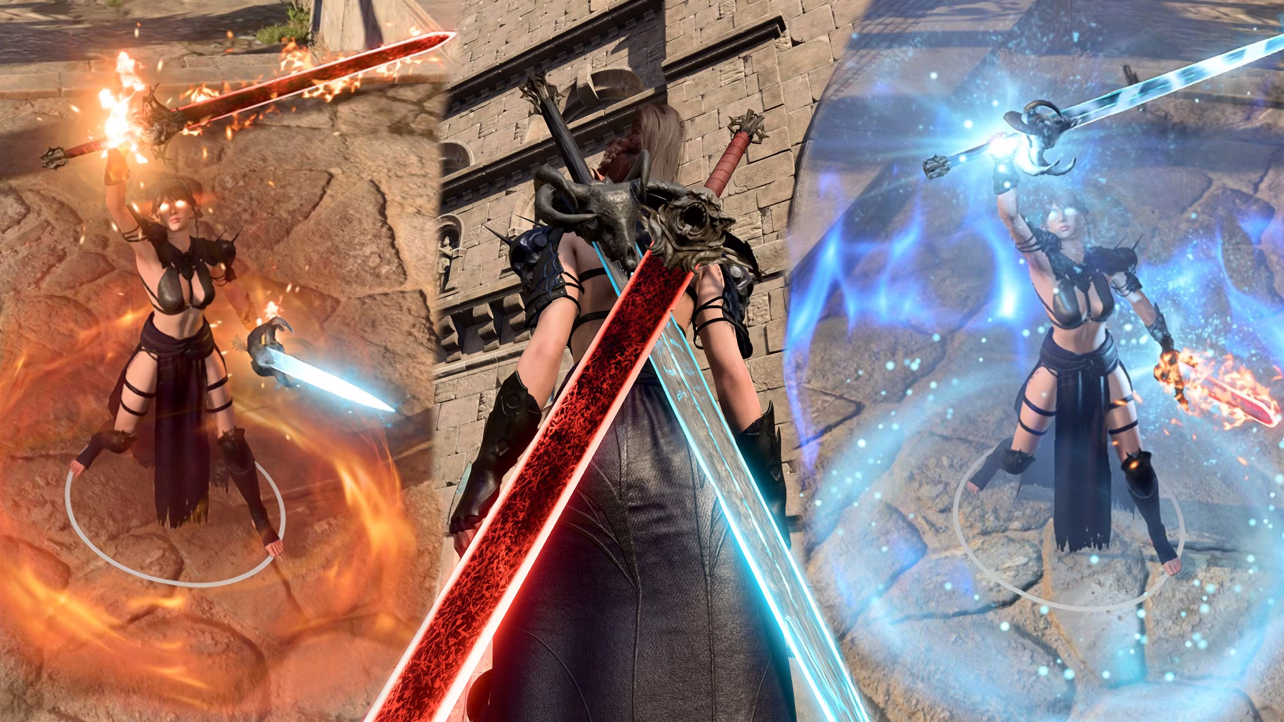 灾难性 / 冬季灾祸 – 火焰与霜冻之剑 (Cataclysmic / Winterblight – Fire and Frost Swords)