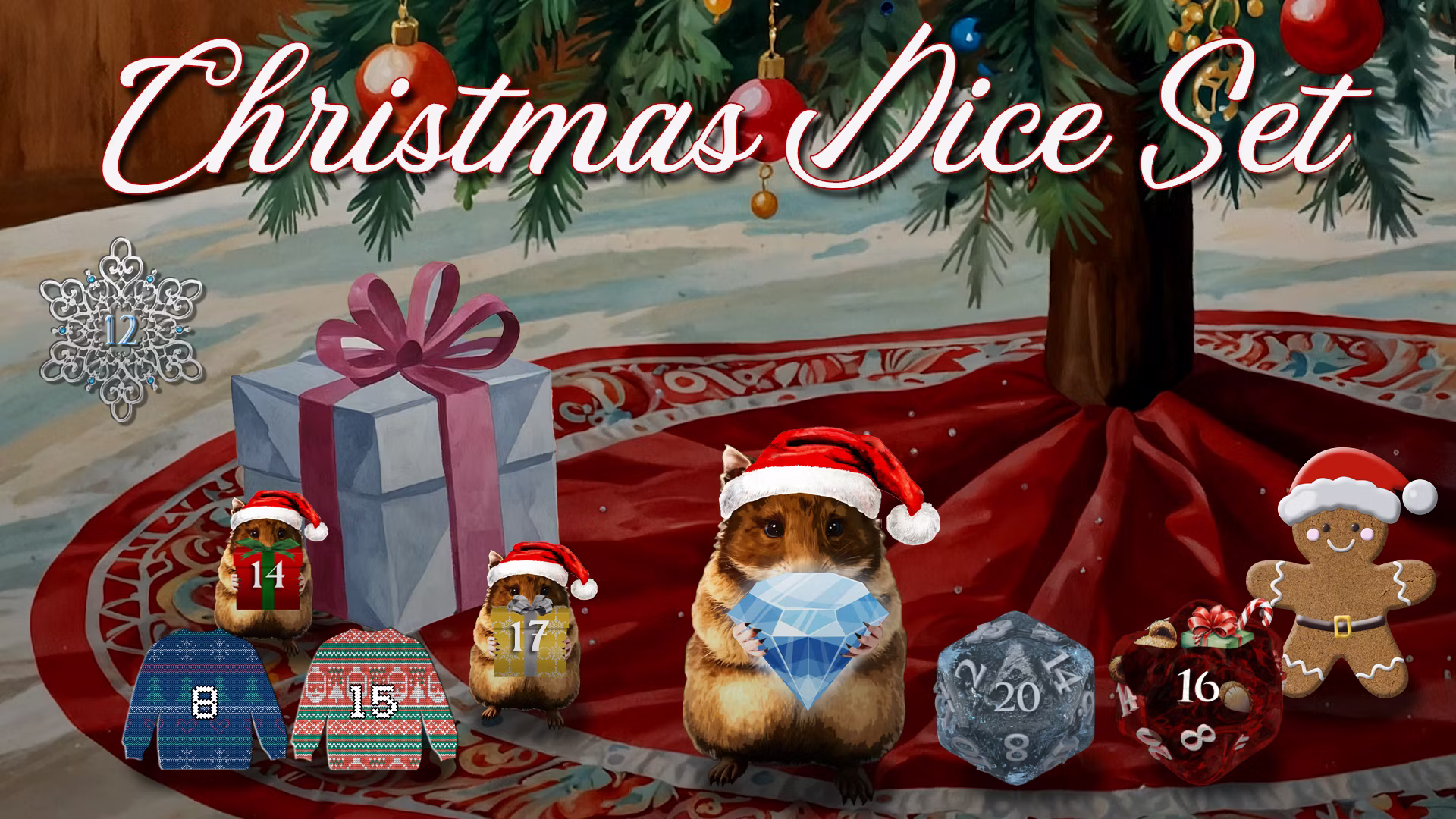 圣诞骰子套装 (ChristmasDiceSet)