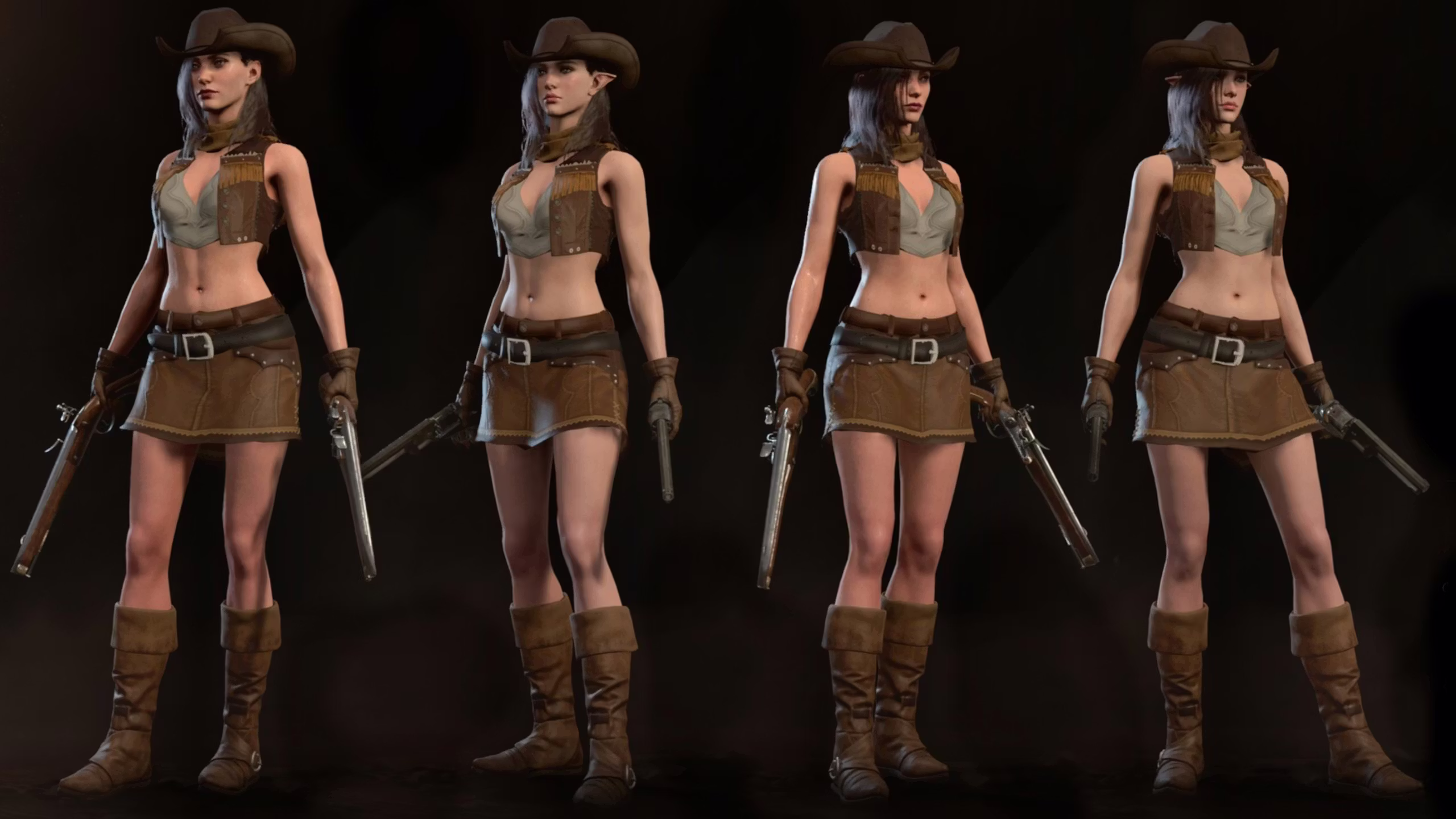 牛仔女郎服装套装 (Cowgirl Clothing Set)