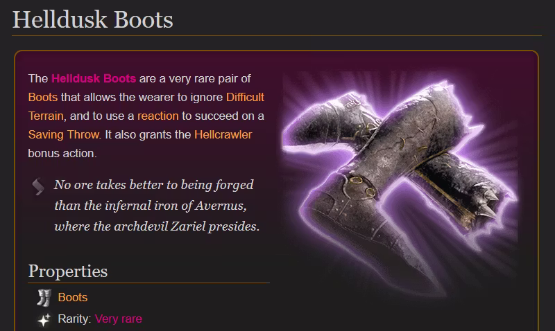 黄昏之靴强化 (Helldusk Boots Buff)