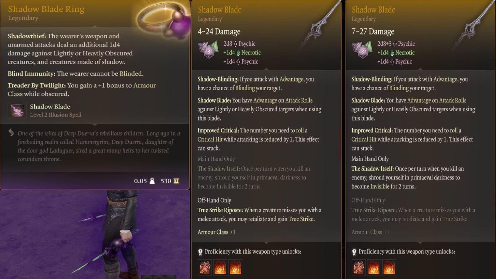 传奇暗影之刃戒指 (Legendary ShadowBlades Ring)