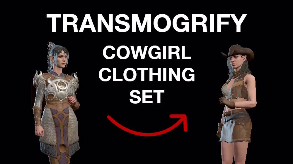 变形牛仔服装套装 (Transmogrify Cowgirl Clothing Set)