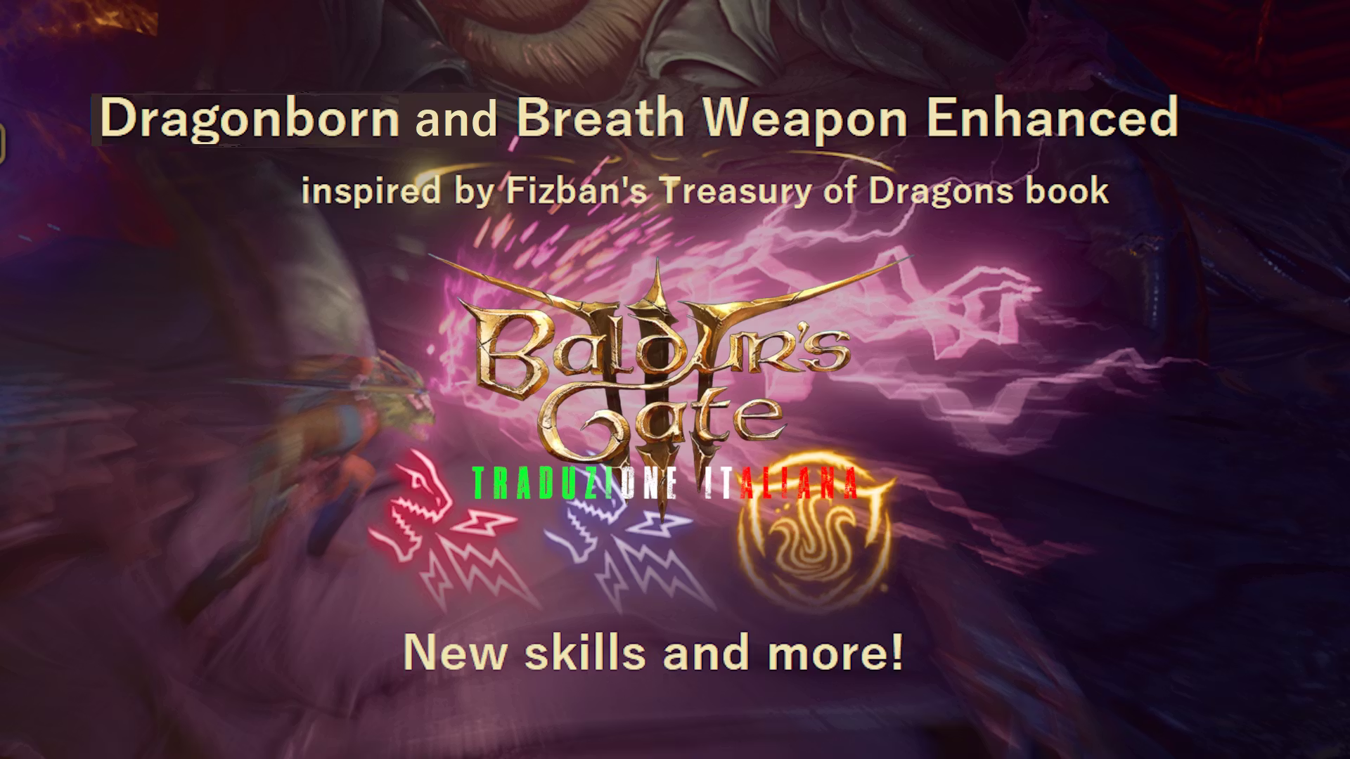 增强版龙裔与吐息武器（意大利语翻译） (Dragonborn and Breath Weapon Enhanced ITA)
