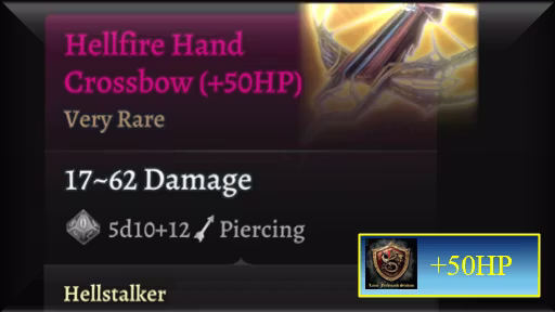 地狱烈火手弩（+50HP） (Hellfire Hand Crossbow (+50HP))