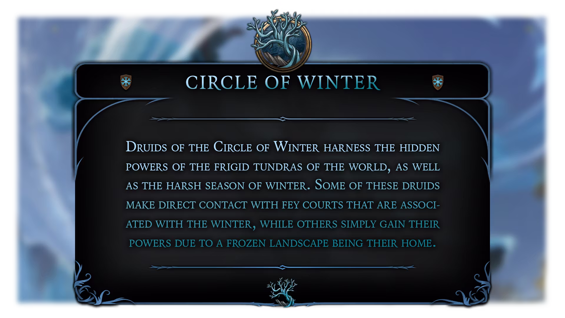 冬之圈德鲁伊副职业 (Circle of Winter Druid Subclass)
