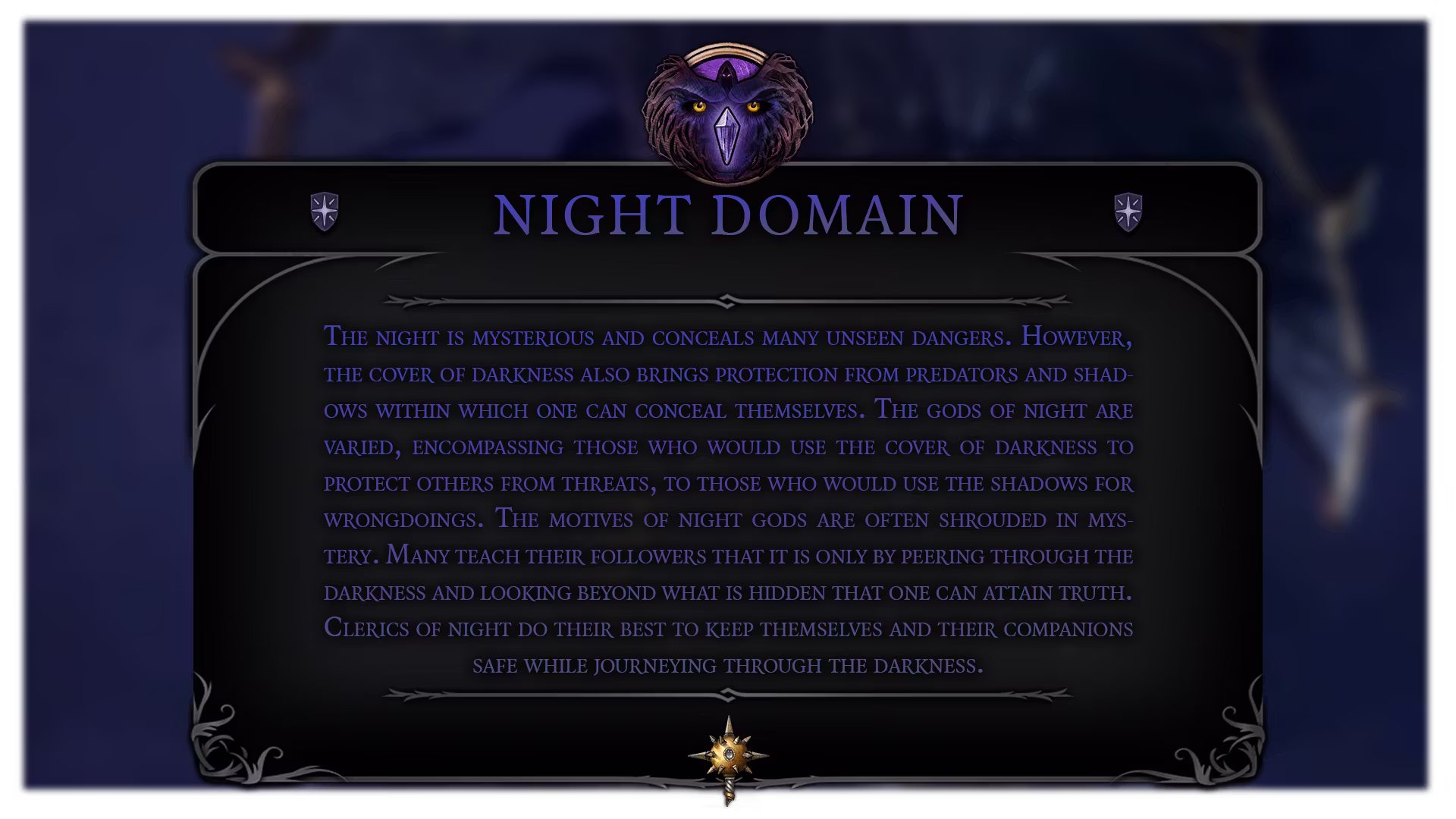 夜域牧师副职 (Night Domain Cleric Subclass)