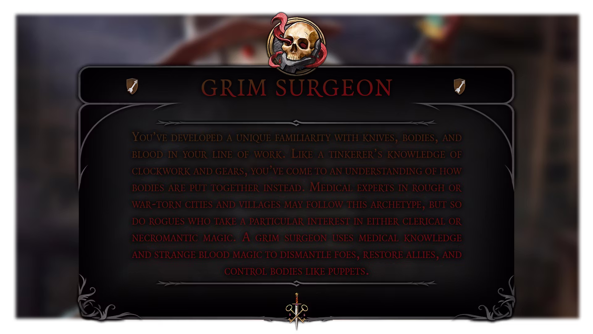 阴森外科医生游侠副职业 (Grim Surgeon Rogue Subclass)