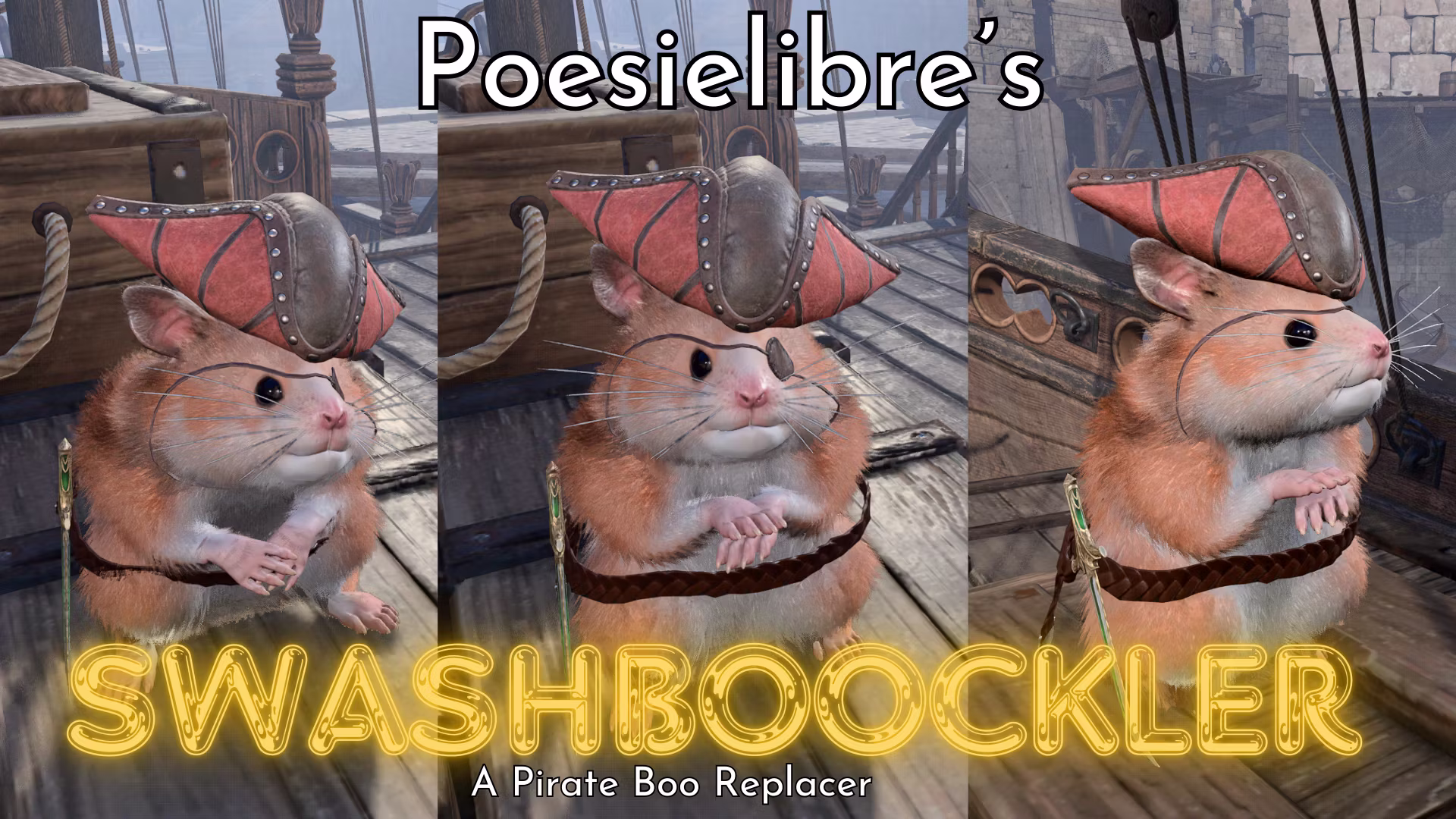Poesielibre 的 Swashboockler：海盗 Boo 替换 (Poesielibre’s Swashboockler A Pirate Boo Replacer)