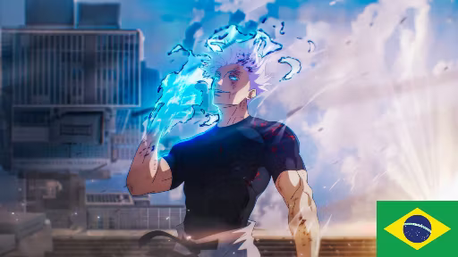 佐藤吾作 (咒术师副职业) 葡萄牙语巴西版 (Satoru Gojo (Jujutsu Sorcerer Subclass) PT-BR)