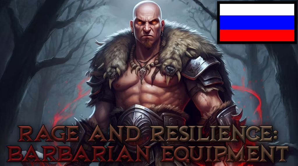 狂怒与坚韧 – 斧头战士装备（俄语翻译） (Rage and Resilience – Barbarian Equipment RUS)