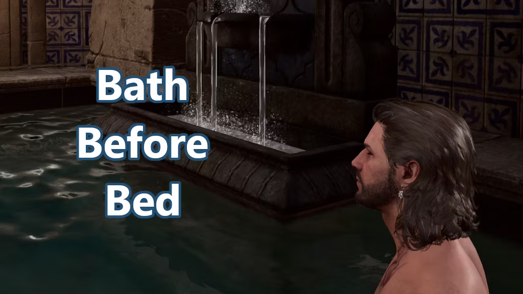 睡前沐浴（清洁露营夜晚） (Bath Before Bed (Clean Camp Nights))