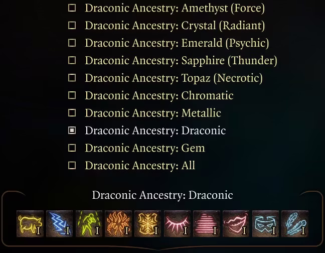 一统龙裔：巨龙血统 (All For One Draconic Ancestries)