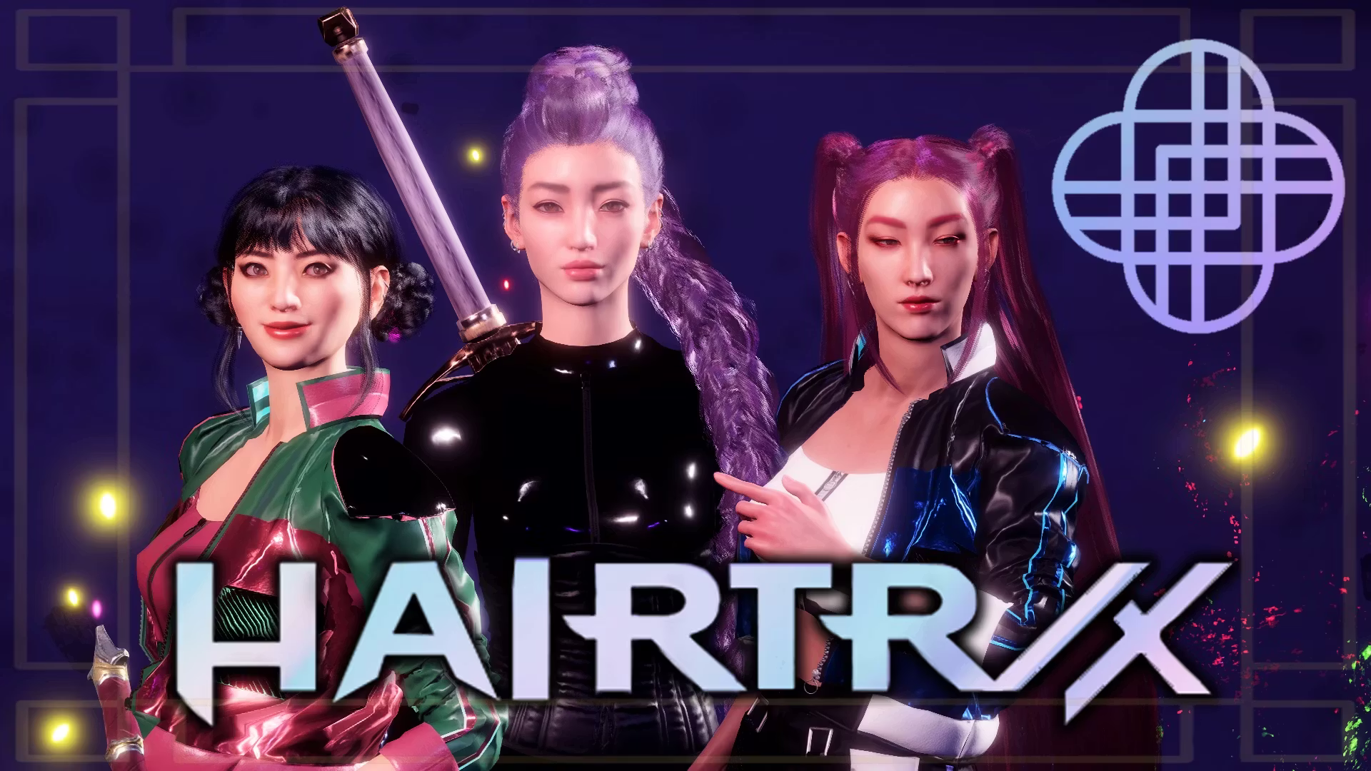 Hairtrix – 受 Kpop Demon Hunters 中 Huntrix 启发的发型包 (Hairtrix – Kpop Huntrix inspired Hair Pack)
