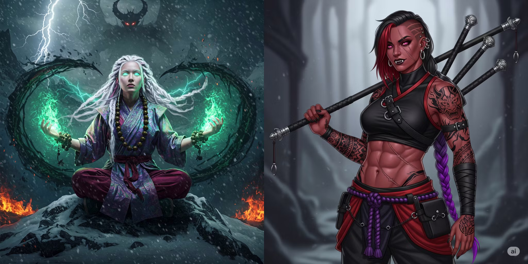 编织与鬼神僧侣结合 (Weave and Kishin Monks Combined)