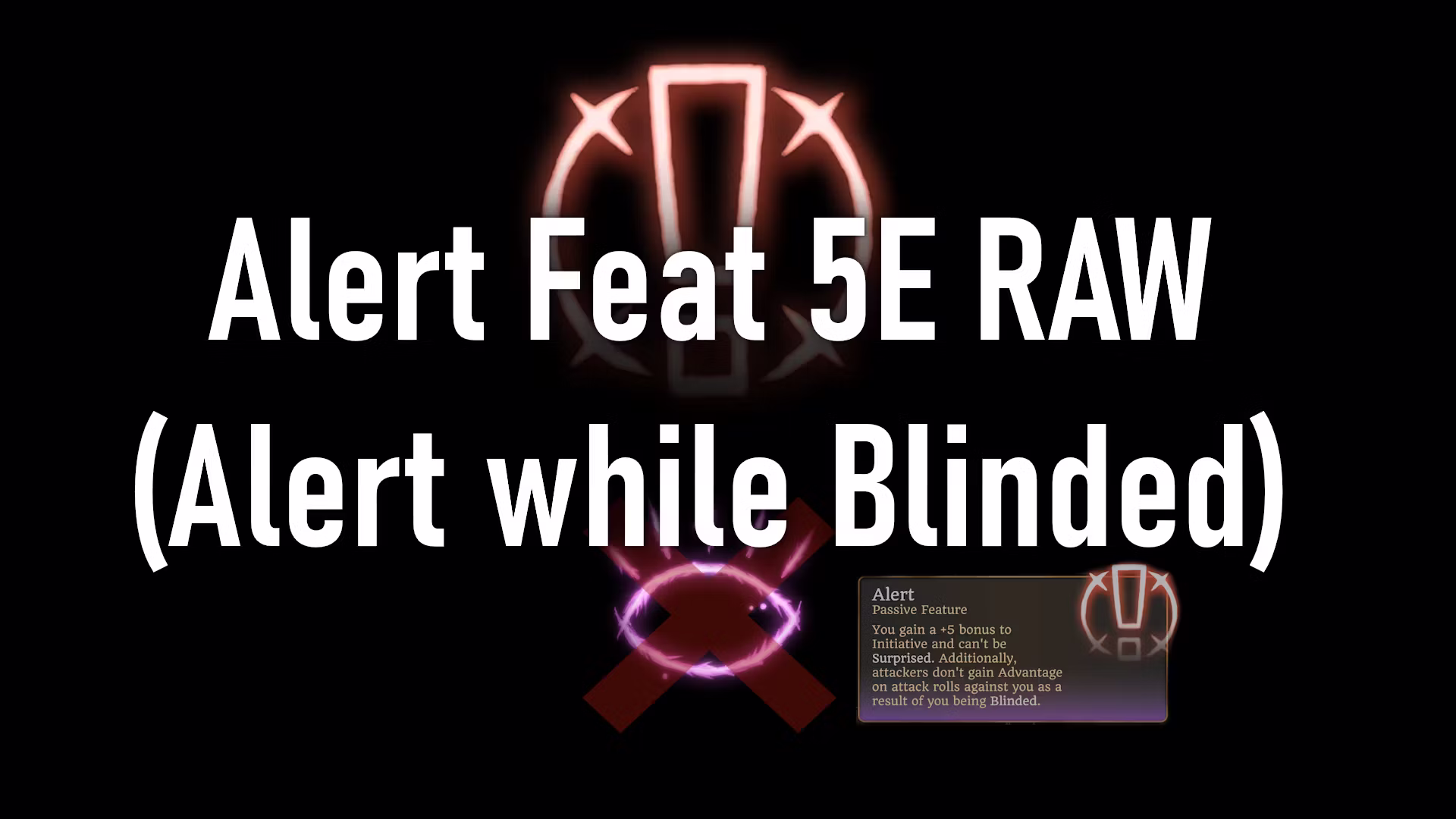 DnD 5E 原版敏锐专长 (Alert Feat 5E RAW)