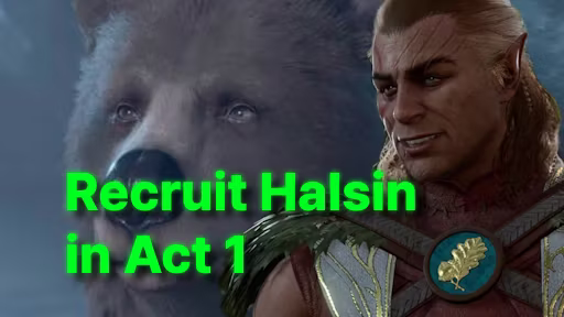 第一幕招募哈尔辛 (Recruit Halsin in Act 1)