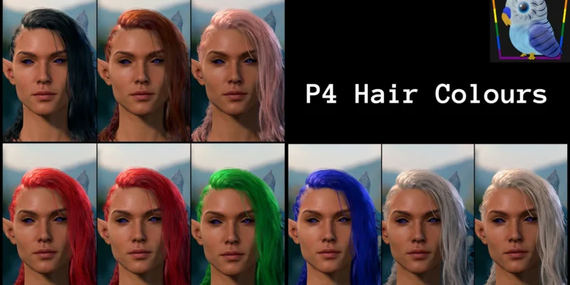 P4 头发颜色 (P4 Hair Colours)