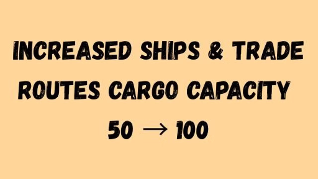 纪元117：巨轮与贸易路线载货量提升模组
