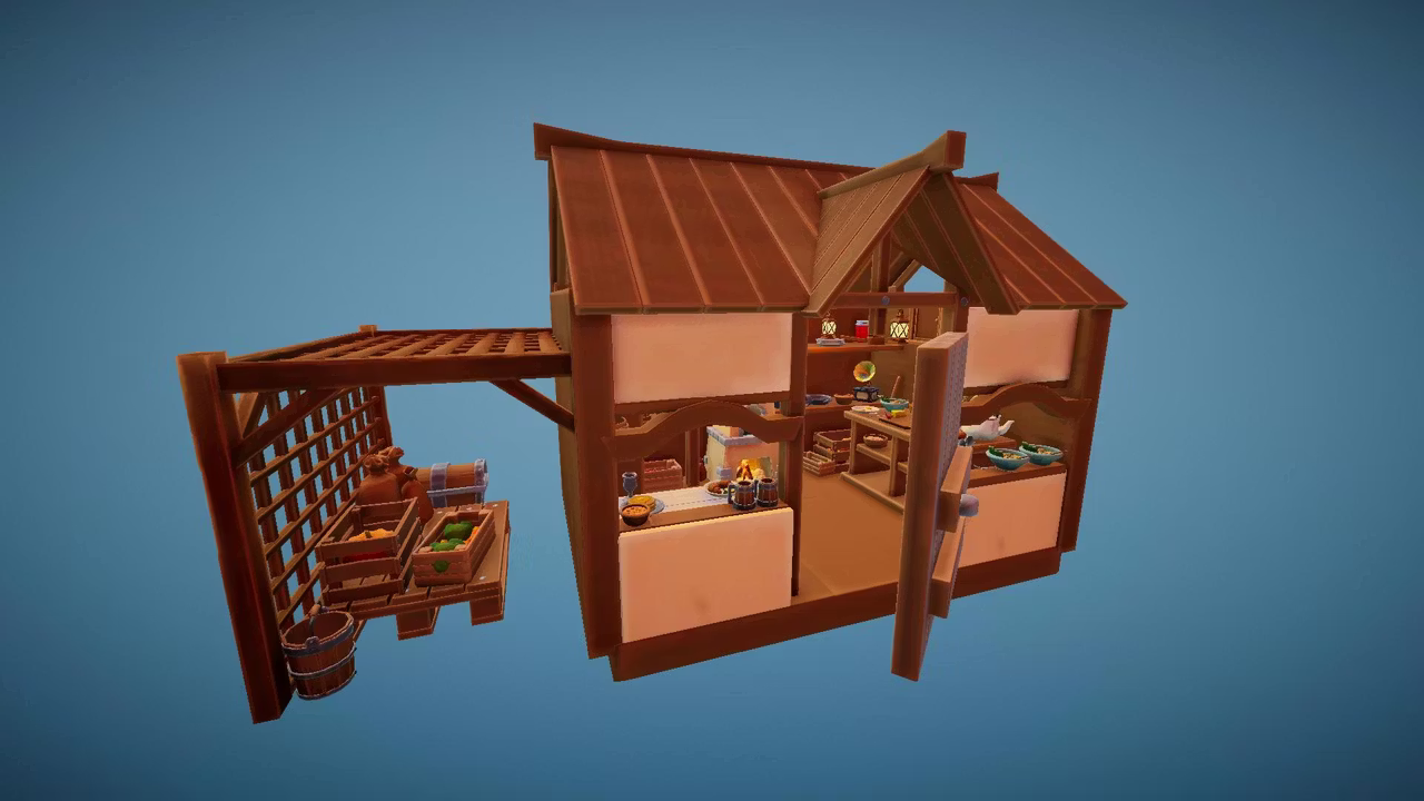 咖啡馆厨房里的温馨角落