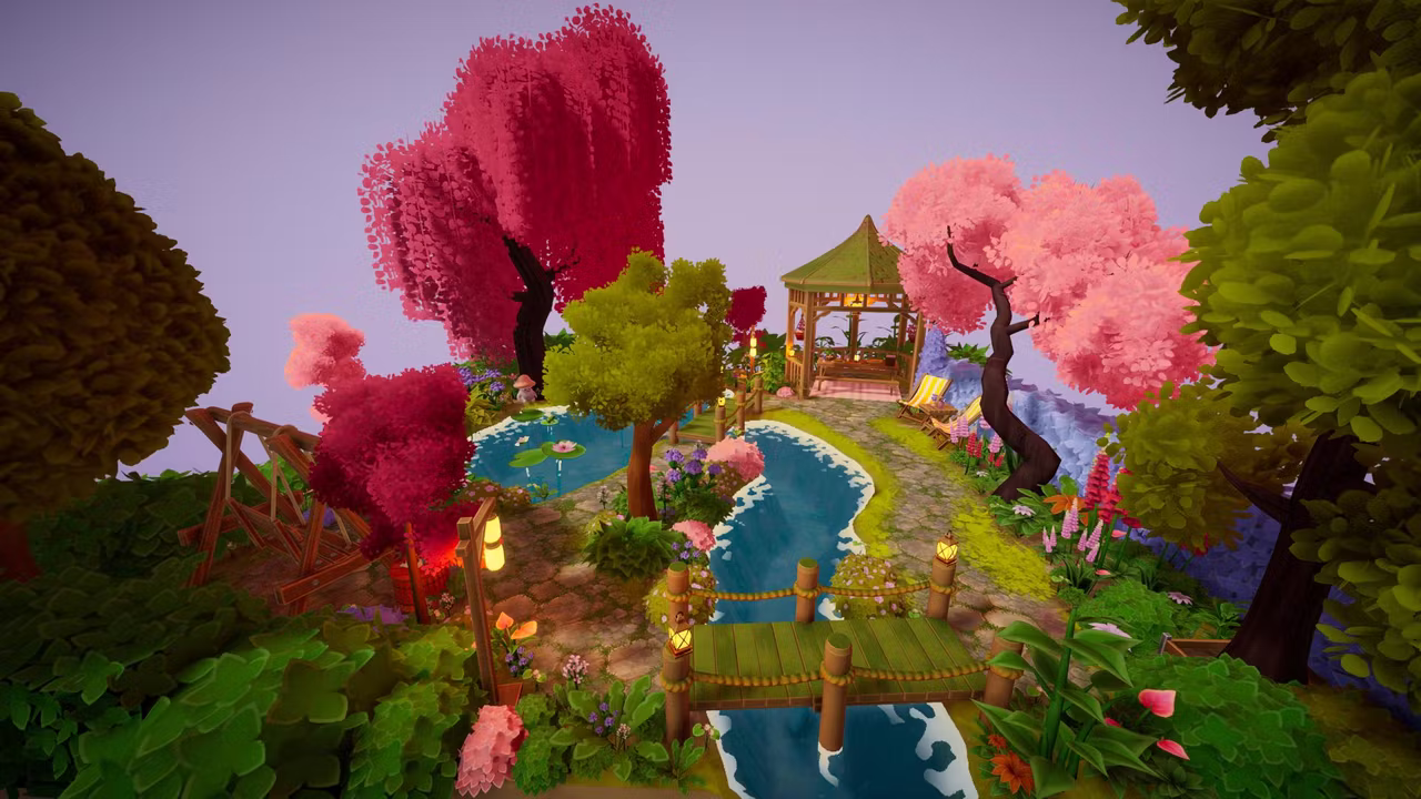 浪漫满地梦幻花园篮子