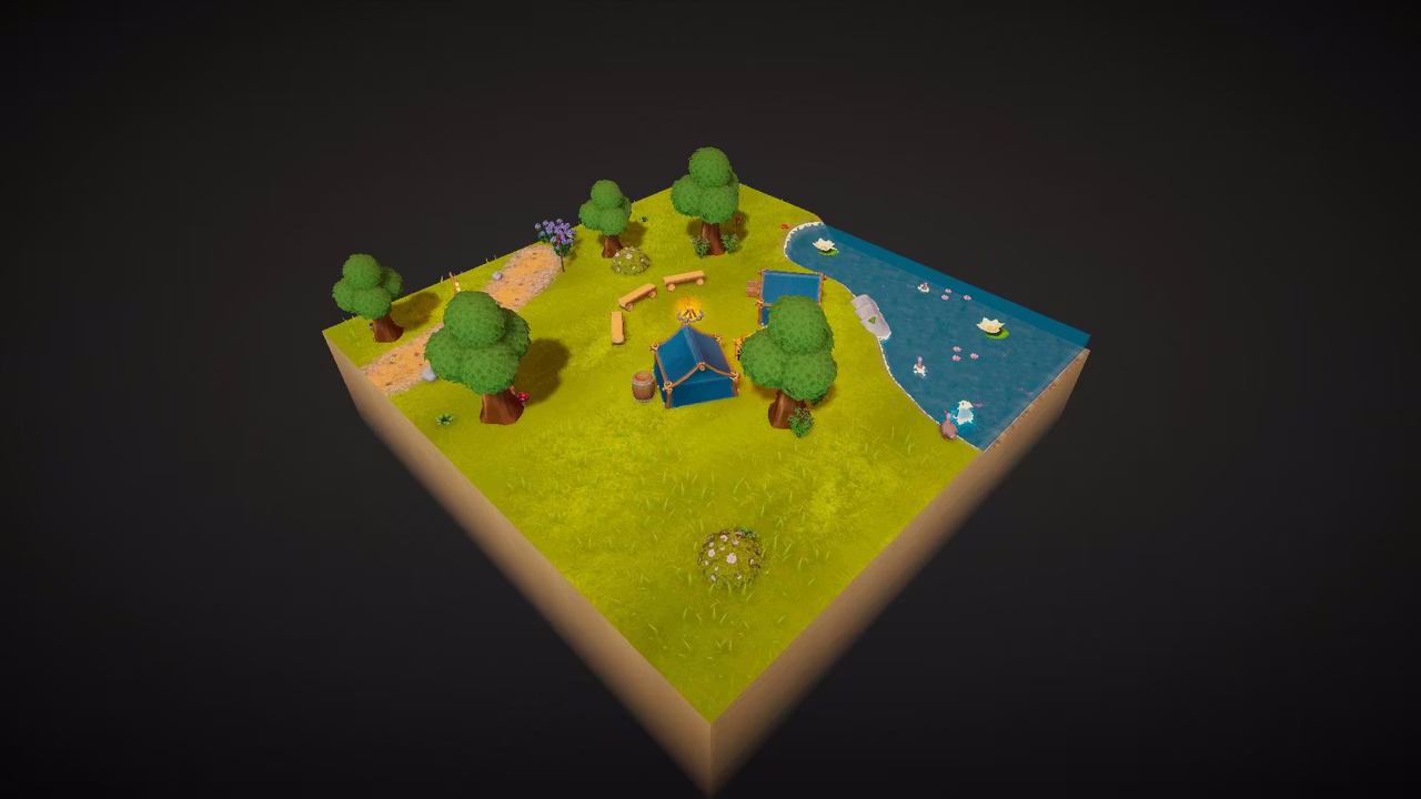 复古露营野餐地