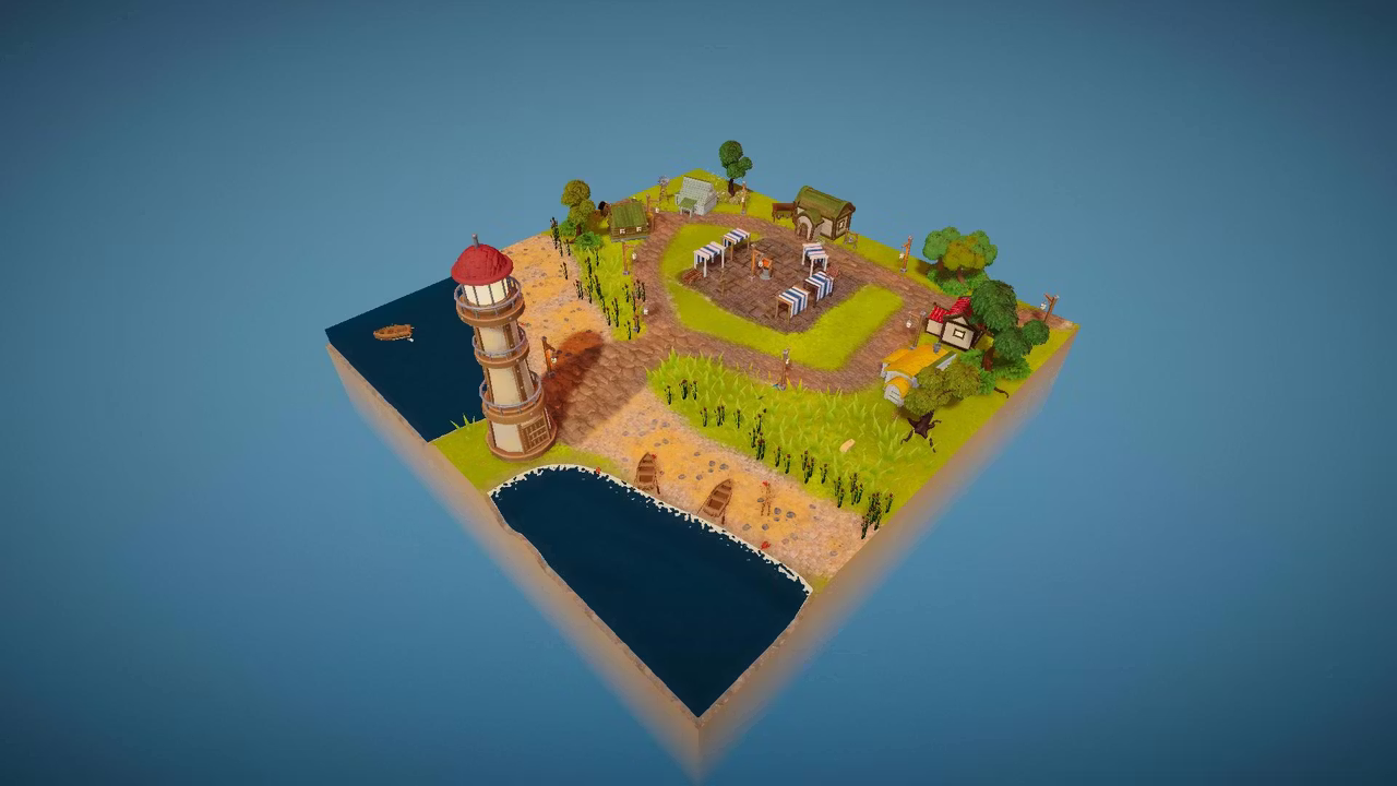 小村庄的市集日氛围营造