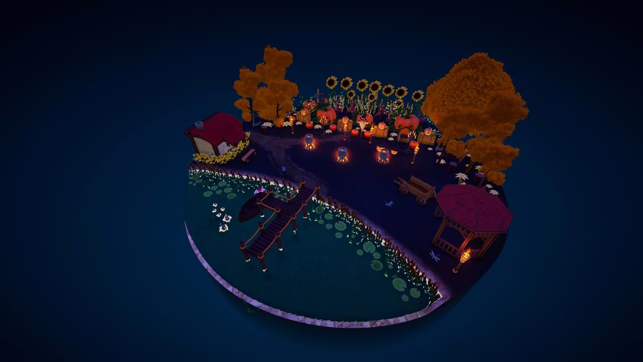 万圣节小镇氛围布置