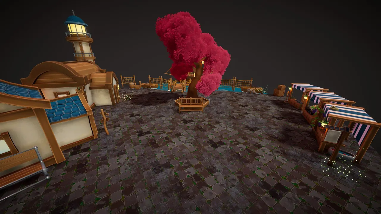 复古木制交易港口